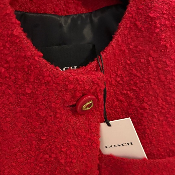 Coach Scarlet Textured Women's Blazer - Picture 3 of 4